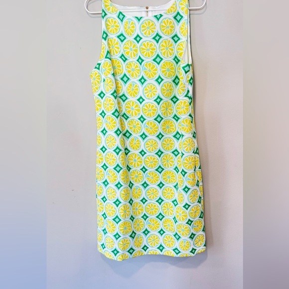 Sail To Sable STS Shift Dress Size Medium Sleeveless Yellow Lemon Green $2151748 - Picture 11 of 15
